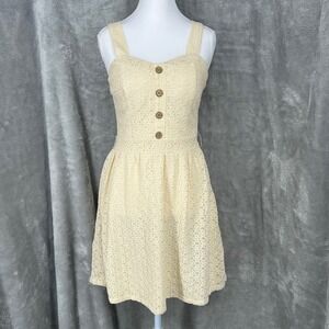 Charlotte Russe Cream Lace Mini Sun Dress Size M Boho Fairy Festival Sweetheart